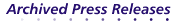 Archived Press Release