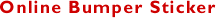 Online Bumper Sticker